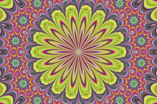 Abstract Circular Digital Art for Modern Design