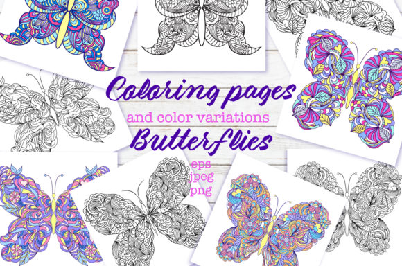 Butterflies - Coloring Pages for All Ages