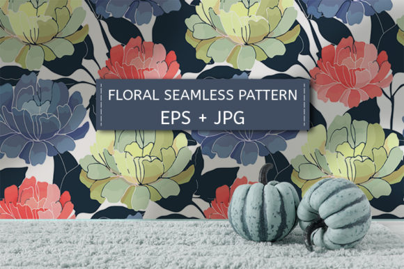 Charming Vector Pattern: Garden Flowers