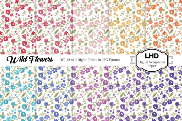 Enhance Your Creativity with Wild Flowers Digital Paper