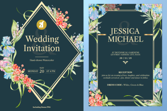 Enhancing Your Wedding Invitations with the Clematis Wedding Invitation Graphic
