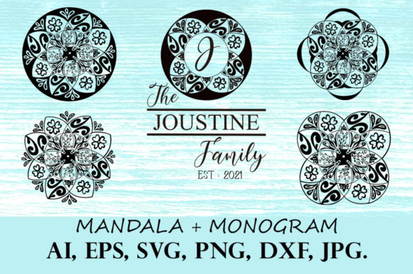 Explore the Versatility of Mandala Monogram Bundles for Creative Projects