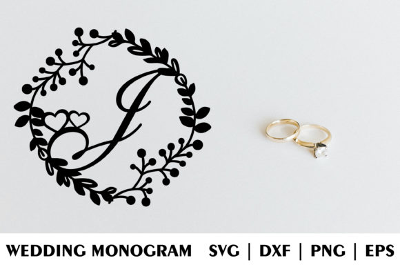 Letter J of Wedding Decorative Monogram: A Unique and Creative Design