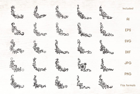 Strategic Use of Hand Drawn Corner Borders Vector Set for Enhanced Creativity and Branding