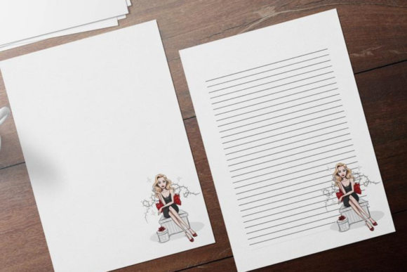 Stylish Girl Christmas Papers: A Unique and Elegant Choice for Your Holiday Stationery