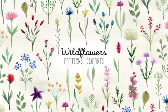 Watercolor Wildflowers: A Versatile and Charming Design Element